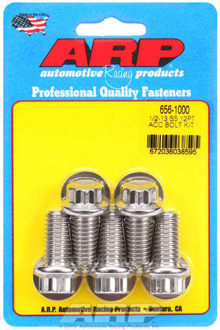 1/2-13 x 1.000 12pt SS bolts