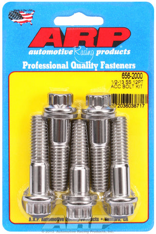 1/2-13 x 2.000 12pt SS bolts