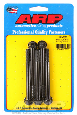 M8 x 1.25 x 85 hex black oxide bolts