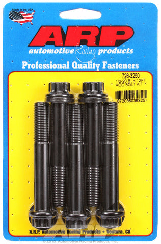 1/2-20 x 3.250 12pt black oxide bolts