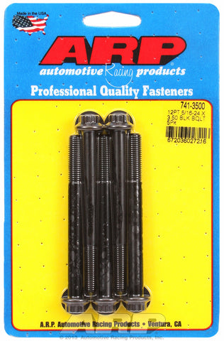 5/16-24 x 3.500 12pt black oxide bolts