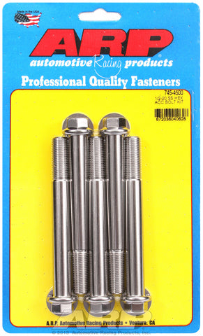 1/2-20 x 4.500 hex SS bolts