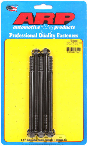 5/16-24 x 5.000 hex black oxide bolts