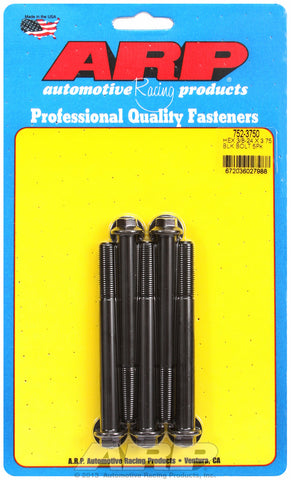 3/8-24 x 3.750 hex black oxide bolts