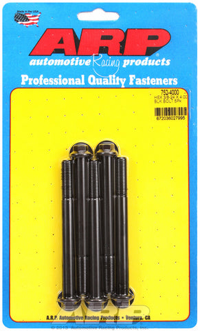 3/8-24 x 4.000 hex black oxide bolts