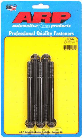 3/8-24 x 4.250 hex black oxide bolts