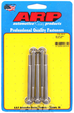 M6 x 1.00 x 75 12pt SS bolts