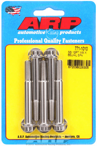 M8 x 1.25 x 65 12pt SS bolts
