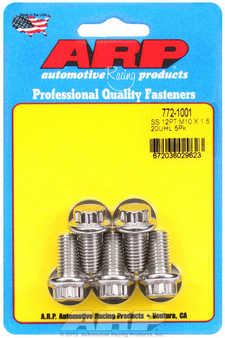 M10 x 1.50 x 20 12pt SS bolts
