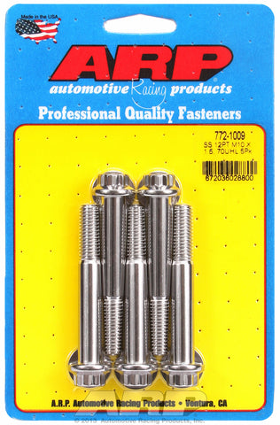 M10 x 1.50 x 70 12pt SS bolts