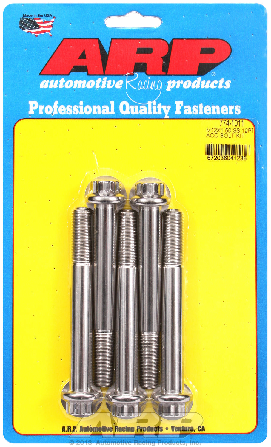 M12 x 1.50 x 100 12pt SS bolts