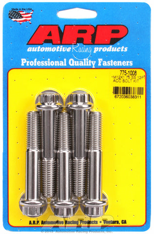 M12 X 1.75 X 70 12pt SS bolts