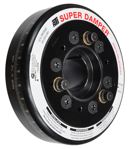 DAMPER - 6.325 - AL - CHEVY SB - W/ BB 1.600 SNOUT - C'BORE FRONT - 3RG