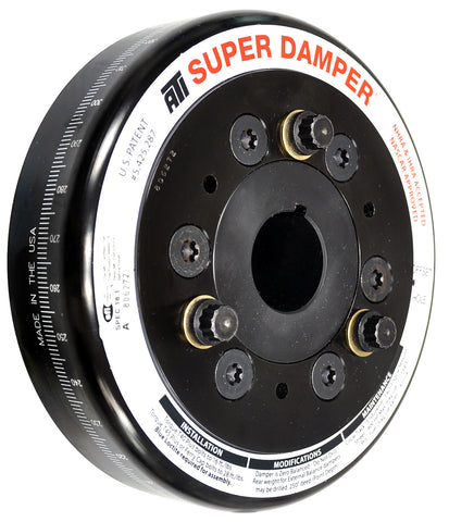 DAMPER - 6.325 - ST - CHEVY SB / 90 DEG V6 - 409 - PONT 4CYL - 3RG - 1-PC