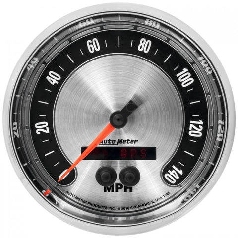 GAUGE, SPEEDOMETER, 5in, 140MPH, GPS, AMERICAN MUSCLE