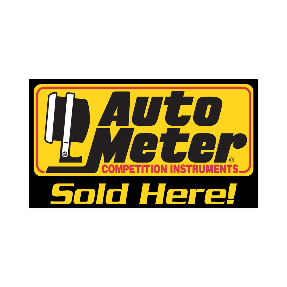 WINDOW CLING, STORE FRONT (8inX4.5in), 'AUTOMETER SOLD HERE'
