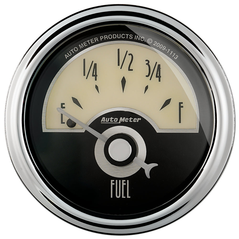 GAUGE, FUEL LEVEL, 2 1/16in, 0OE TO 90OF, ELEC, CRUISER AD