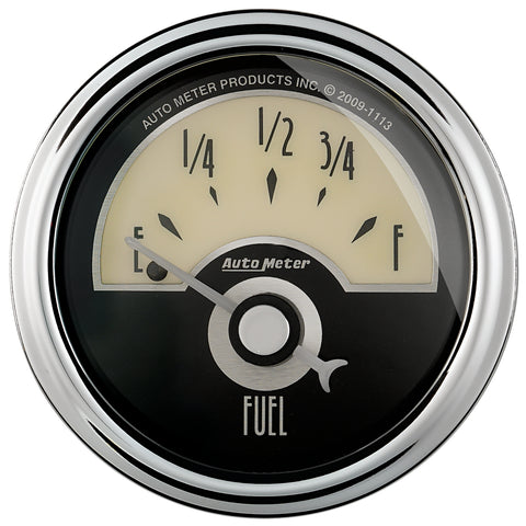 GAUGE, FUEL LEVEL, 2 1/16in, 0OE TO 90OF, ELEC, CRUISER AD