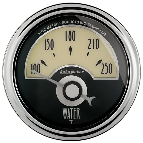 GAUGE, WATER TEMP, 2 1/16in, 250?F, ELEC, CRUISER AD