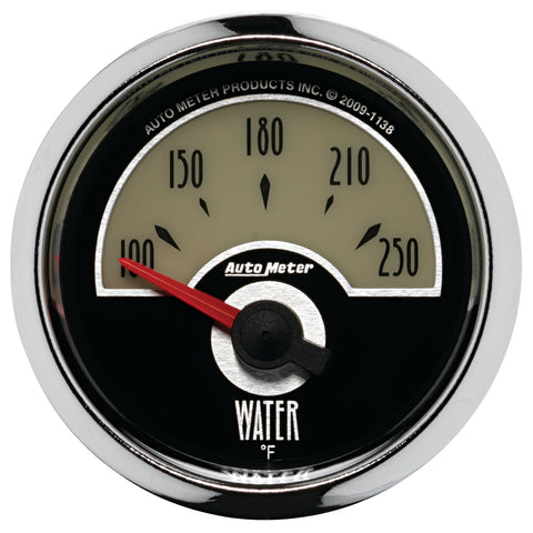 GAUGE, WATER TEMP, 2 1/16in, 250?F, ELEC, CRUISER