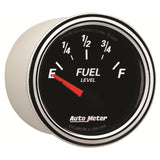 GAUGE, FUEL LEVEL, 2 1/16in, 240OE TO 33OF, ELEC, DESIGNER BLACK II