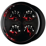 GAUGE, QUAD, 5in, 240OE-33OF, ELEC, AMERICAN MUSCLE
