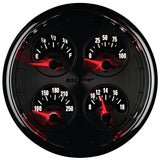 GAUGE, QUAD, 5in, 240OE-33OF, ELEC, AMERICAN MUSCLE