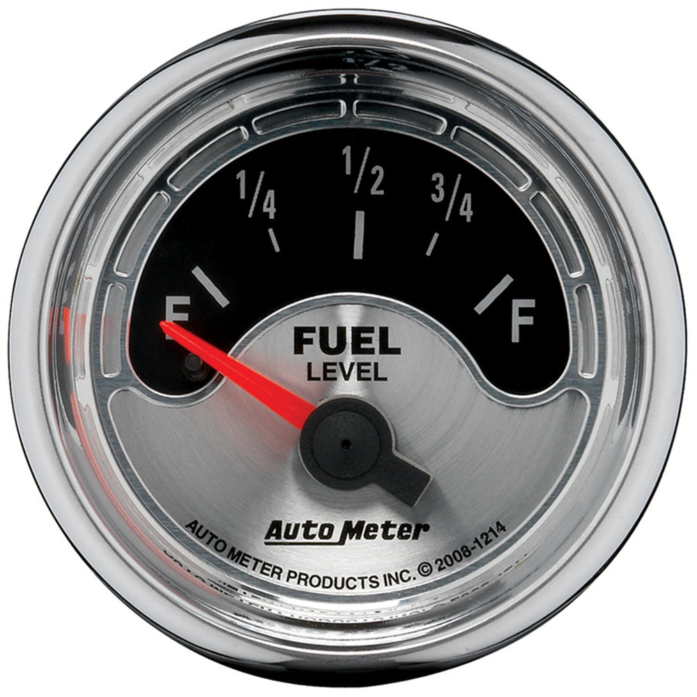 GAUGE, FUEL LEVEL, 2 1/16in, 0OE TO 90OF, ELEC, AMERICAN MUSCLE