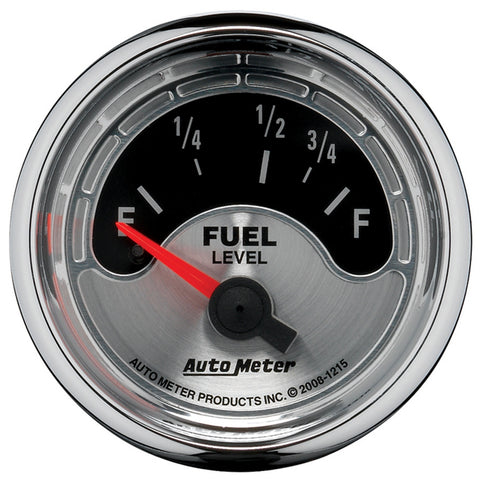 GAUGE, FUEL LEVEL, 2 1/16in, 73OE TO 10OF, ELEC, AMERICAN MUSCLE