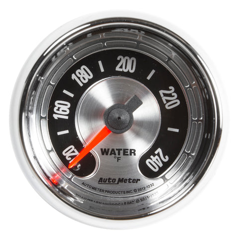 GAUGE, WATER TEMP, 2 1/16in, 240?F, MECH, AMERICAN MUSCLE