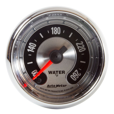 GAUGE, WATER TEMP, 2 1/16in, 260?F, DIGITAL STEPPER MOTOR, AMERICAN MUSCLE