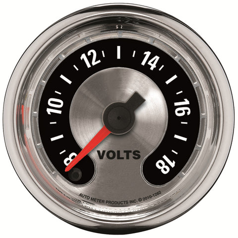 GAUGE, VOLTMETER, 2 1/16in, 18V, DIGITAL STEPPER MOTOR, AMERICAN MUSCLE