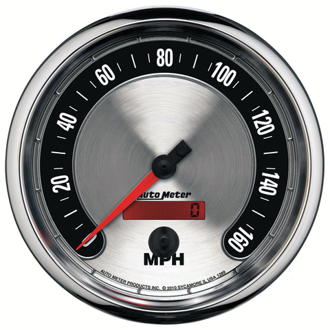 GAUGE, SPEEDOMETER, 5in, 160MPH, ELEC. PROGRAMMABLE, AMERICAN MUSCLE