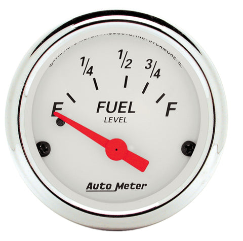 GAUGE, FUEL LEVEL, 2 1/16in, 73OE TO 10OF, ELEC, ARCTIC WHITE