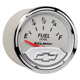 GAUGE, FUEL LEVEL, 2 1/16in, 240OE TO 33OF, ELEC, CHEVROLET HERITAGE BOWTIE