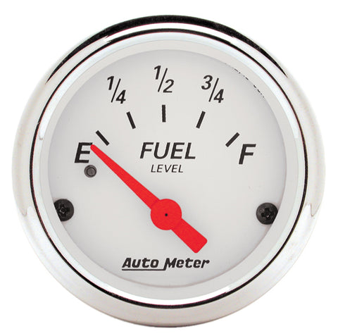 GAUGE, FUEL LEVEL, 2 1/16in, 240OE TO 33OF, ELEC, ARCTIC WHITE