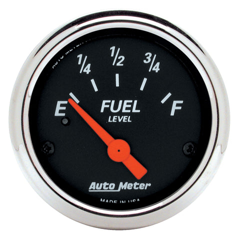 GAUGE, FUEL LEVEL, 2 1/16in, 240OE TO 33OF, ELEC, DESIGNER BLACK