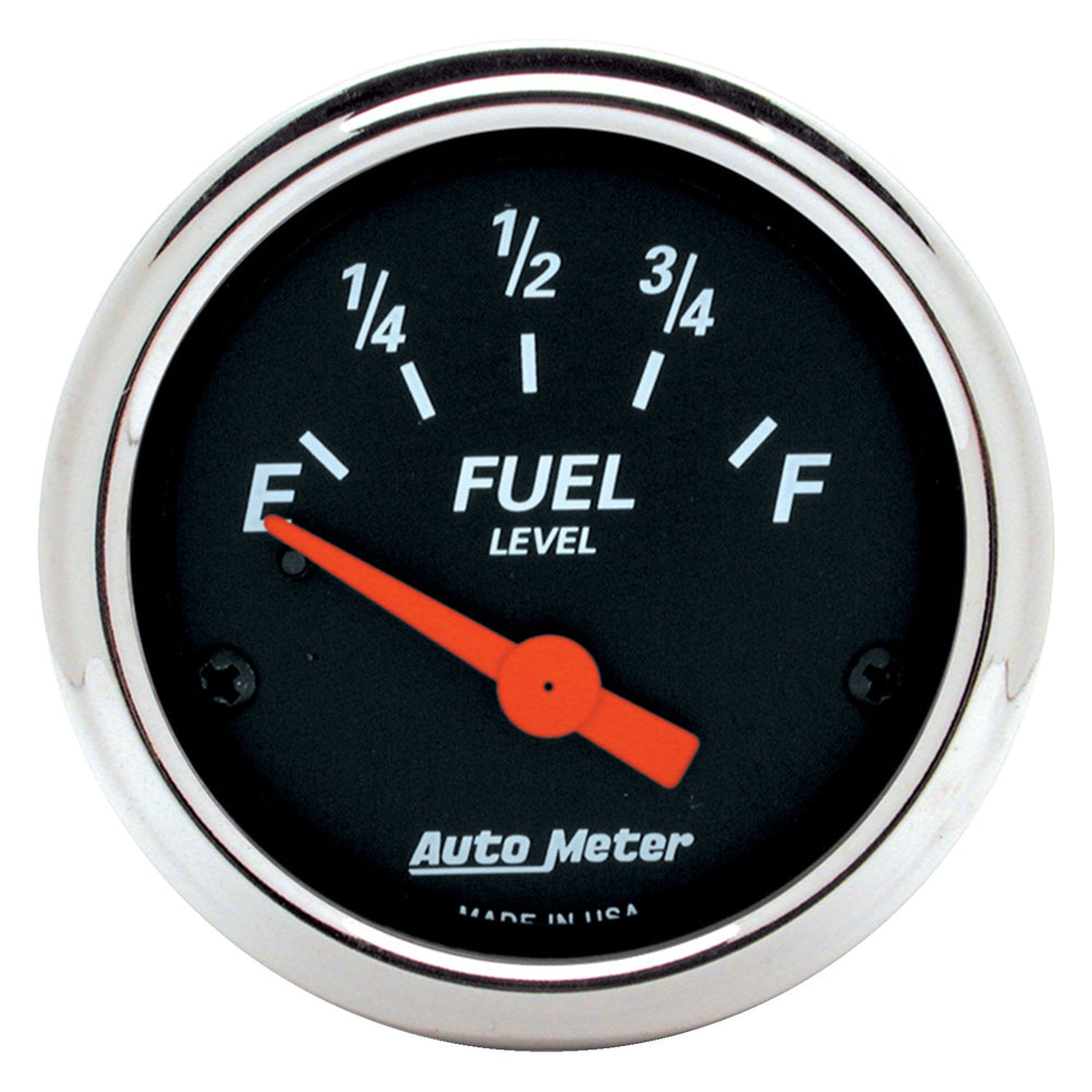 GAUGE, FUEL LEVEL, 2 1/16in, 0OE TO 30OF, ELEC, DESIGNER BLACK