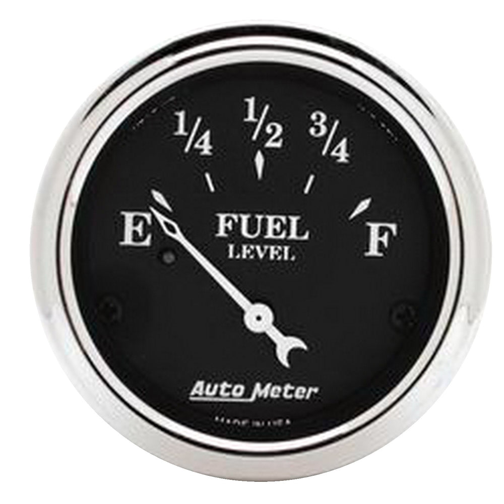 GAUGE, FUEL LEVEL, 2 1/16in, 240OE TO 33OF, ELEC, OLD TYME BLACK