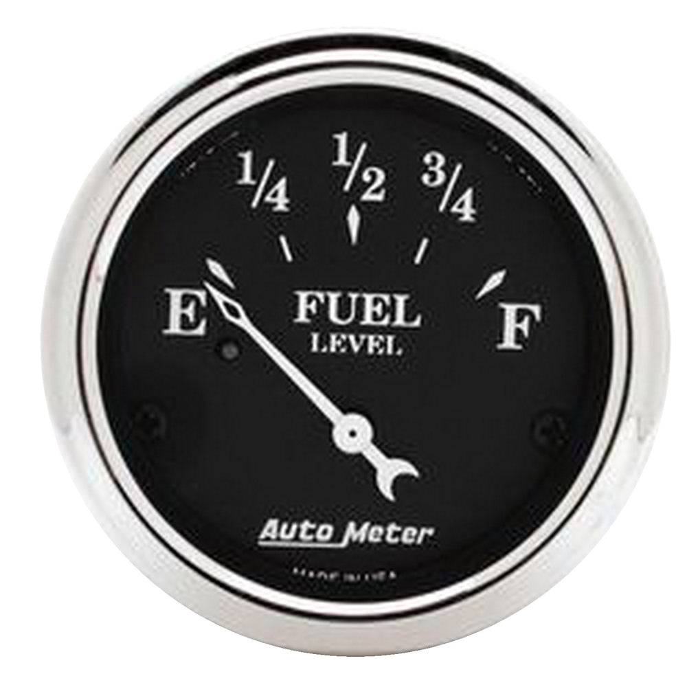 GAUGE, FUEL LEVEL, 2 1/16in, 0OE TO 30OF, ELEC, OLD TYME BLACK
