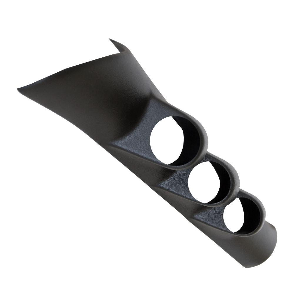 GAUGE MOUNT, A-PILLAR, FULL, TRIPLE, 2 1/16in, DODGE RAM 98-02