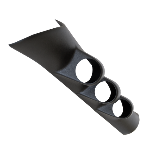 GAUGE MOUNT, A-PILLAR, FULL, TRIPLE, 2 1/16in, DODGE RAM 98-02