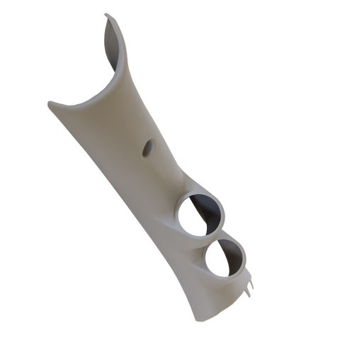 GAUGE MOUNT, A-PILLAR, FULL, DUAL, 2 1/16in, TAN, DODGE RAM 10-19