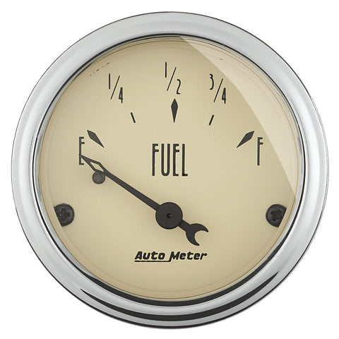 GAUGE, FUEL LEVEL, 2 1/16in, 0OE TO 90OF, ELEC, ANTIQUE BEIGE
