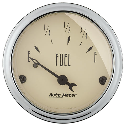 GAUGE, FUEL LEVEL, 2 1/16in, 73OE TO 10OF, ELEC, ANTIQUE BEIGE