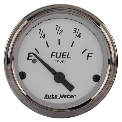 GAUGE, FUEL LEVEL, 2 1/16in, 240OE TO 33OF, ELEC, AMERICAN PLATINUM