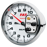 GAUGE, TACH, 5in, 10K RPM, SHIFT- LITE, 2&4 CYLINDER, WHITE, FAT TACH, PRO-CYCLE