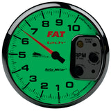 GAUGE, TACH, 5in, 10K RPM, SHIFT- LITE, 2&4 CYLINDER, WHITE, FAT TACH, PRO-CYCLE