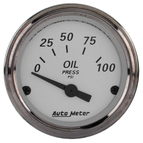 GAUGE, OIL PRESS, 2 1/16in, 100PSI, ELEC, AMERICAN PLATINUM