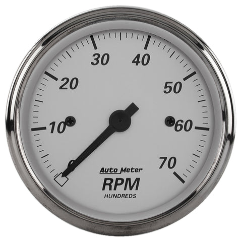 GAUGE, TACHOMETER, 3 1/8in, 7K RPM, IN-DASH, AMERICAN PLATINUM